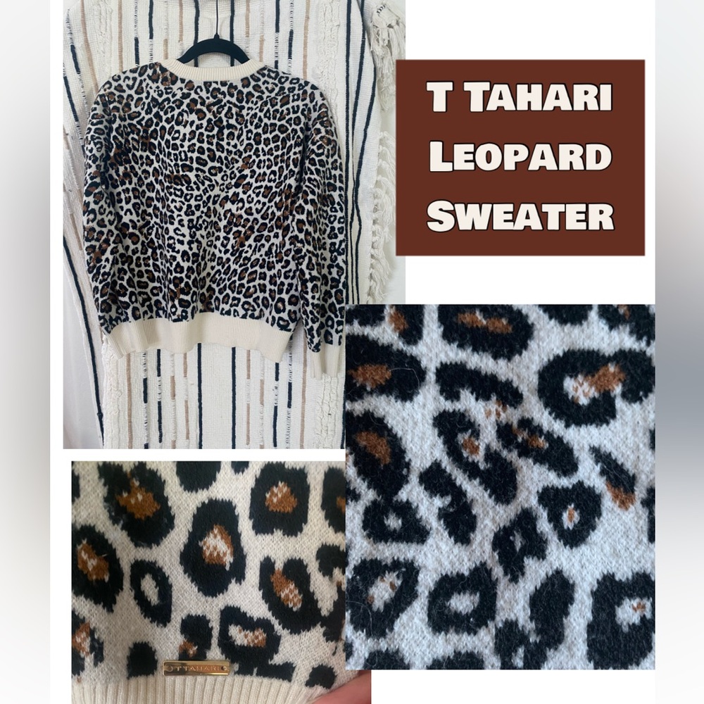 🐆🤎TAHARI LEOPARD SWEATER🤎